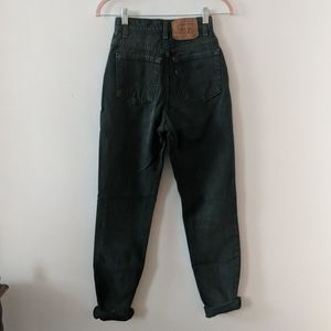 Vintage Forest Green Levi 512 Mom Jeans
